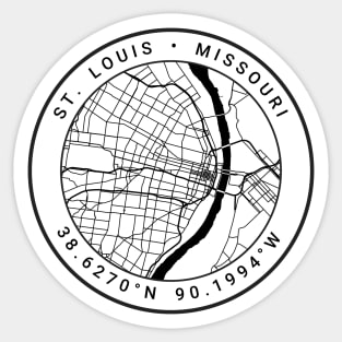 St. Louis Map Sticker